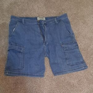 Wrangler Men's Denim Cargo Shorts